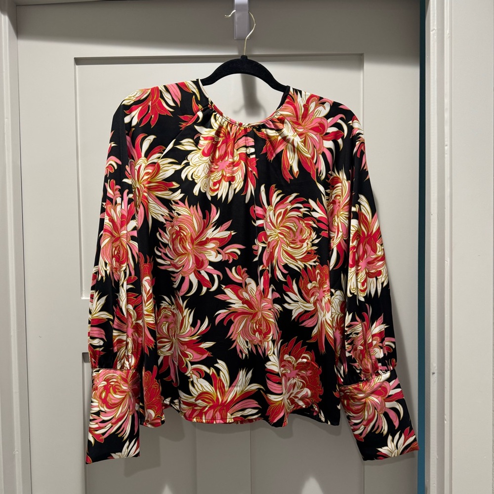 Floral Women's Top Sz L